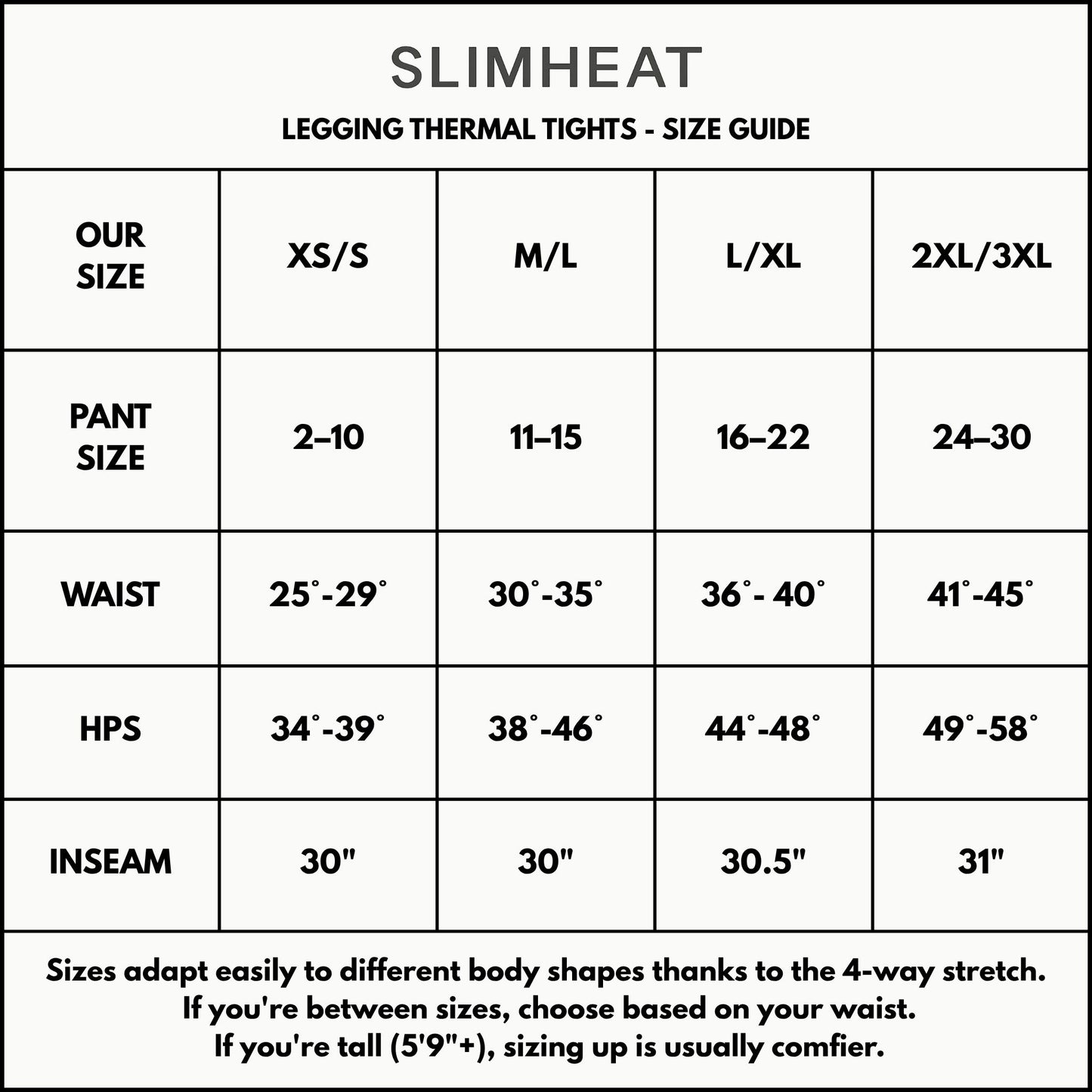 SlimHeat™ Thermal Tights | BareLegFX Look + Gentle Shaping Band